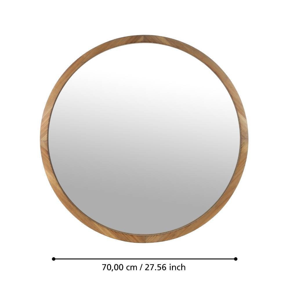 Eglo 425038 "BANI" 70 Cm Çapında Dekoratif Kahverengi Ahşap Ayna