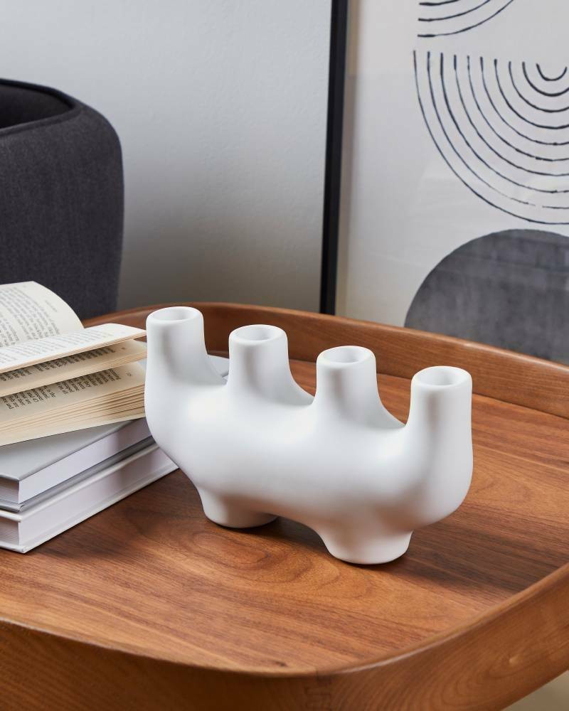 Eglo 421245 "AMBILOBE" 11,5 Cm Yüksekliğinde Dekoratif Seramik Şamdan