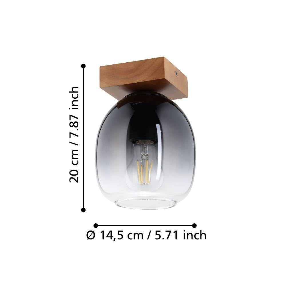 Eglo 900825 "FILAGO" Ahşap, Çelik Kahverengi Tavan Armatürü