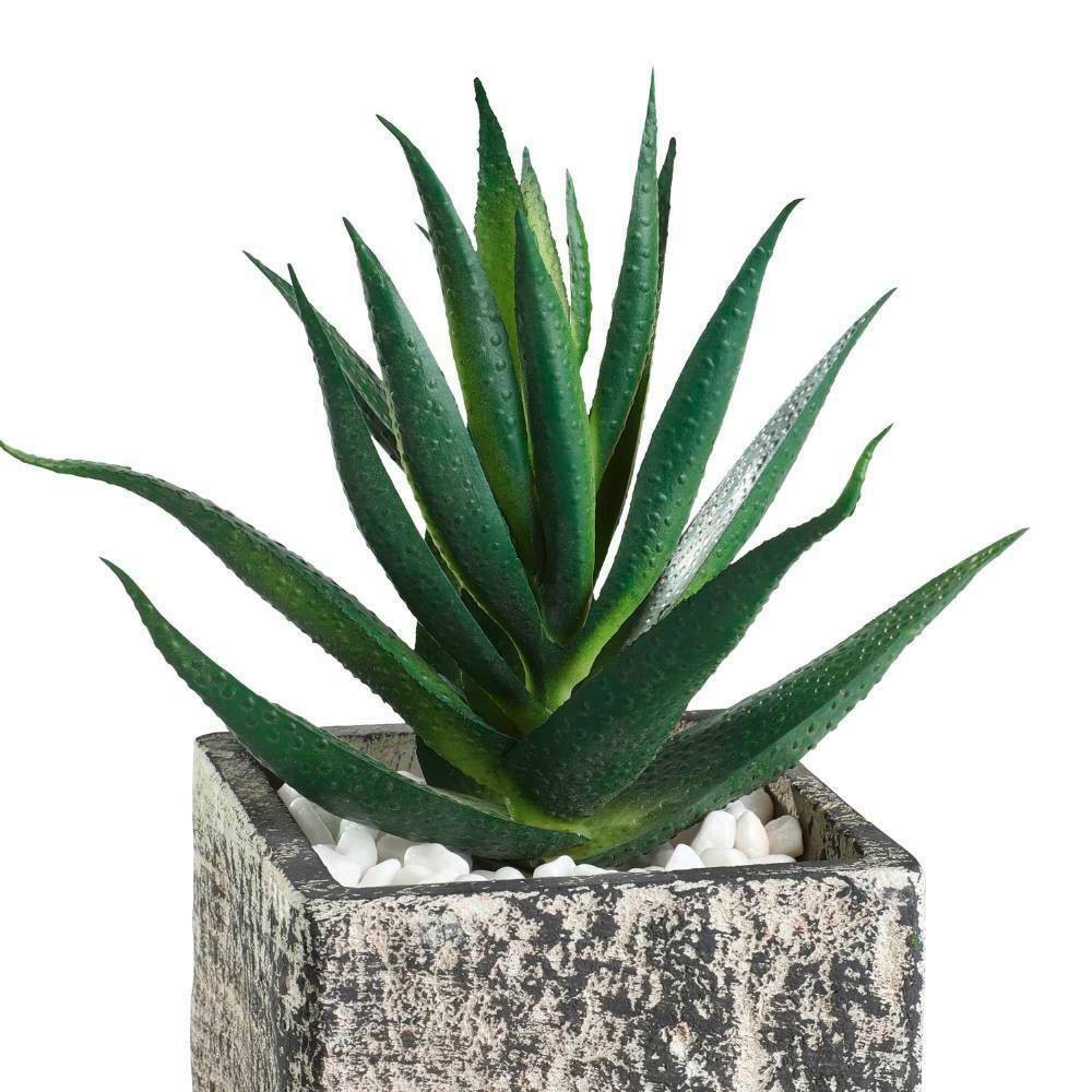 Eglo 428008 "CHITOSE" 13 Cm Yüksekliğinde Plastik Gri Saksıda Yapay Çiçek
