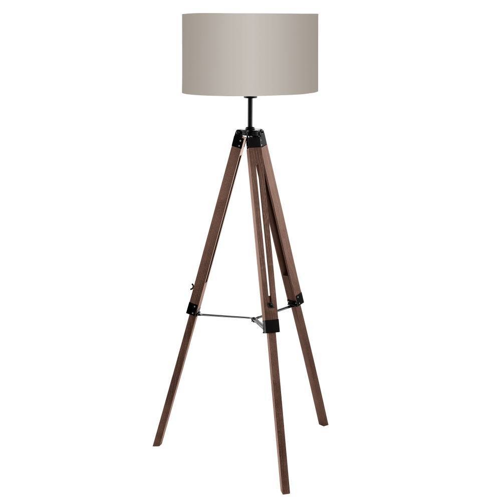 Eglo 44115 "LANTADA" 143 Cm Yüksekliğinde Ahşap, Çelik Köşe Lambası Lambader