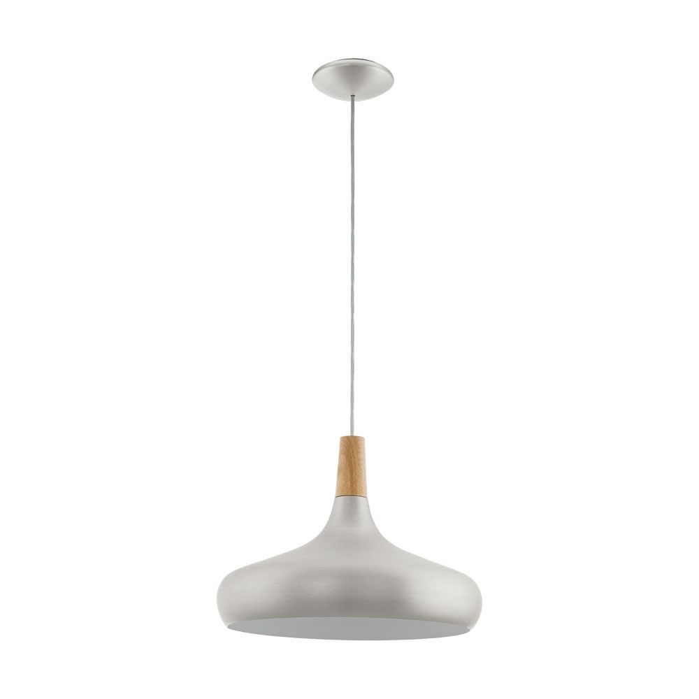 Eglo 96986 "SABINAR" 40 Cm Çapında Çelik Fırçalanmış Gümüş Sarkıt Avize