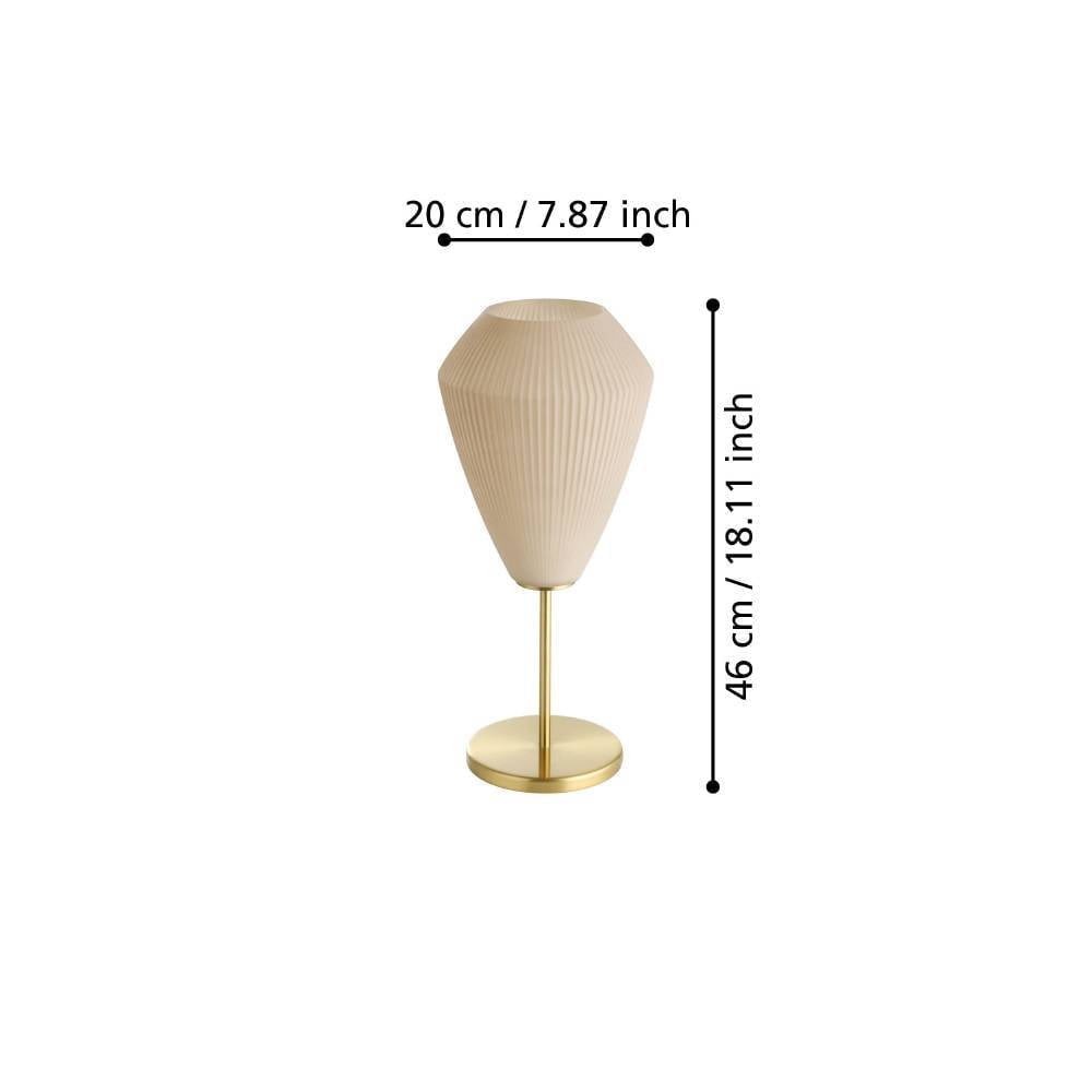 Eglo 900814 "CAPRAROLA" 46 Cm Yüksekliğinde Çelik Masa Lambası