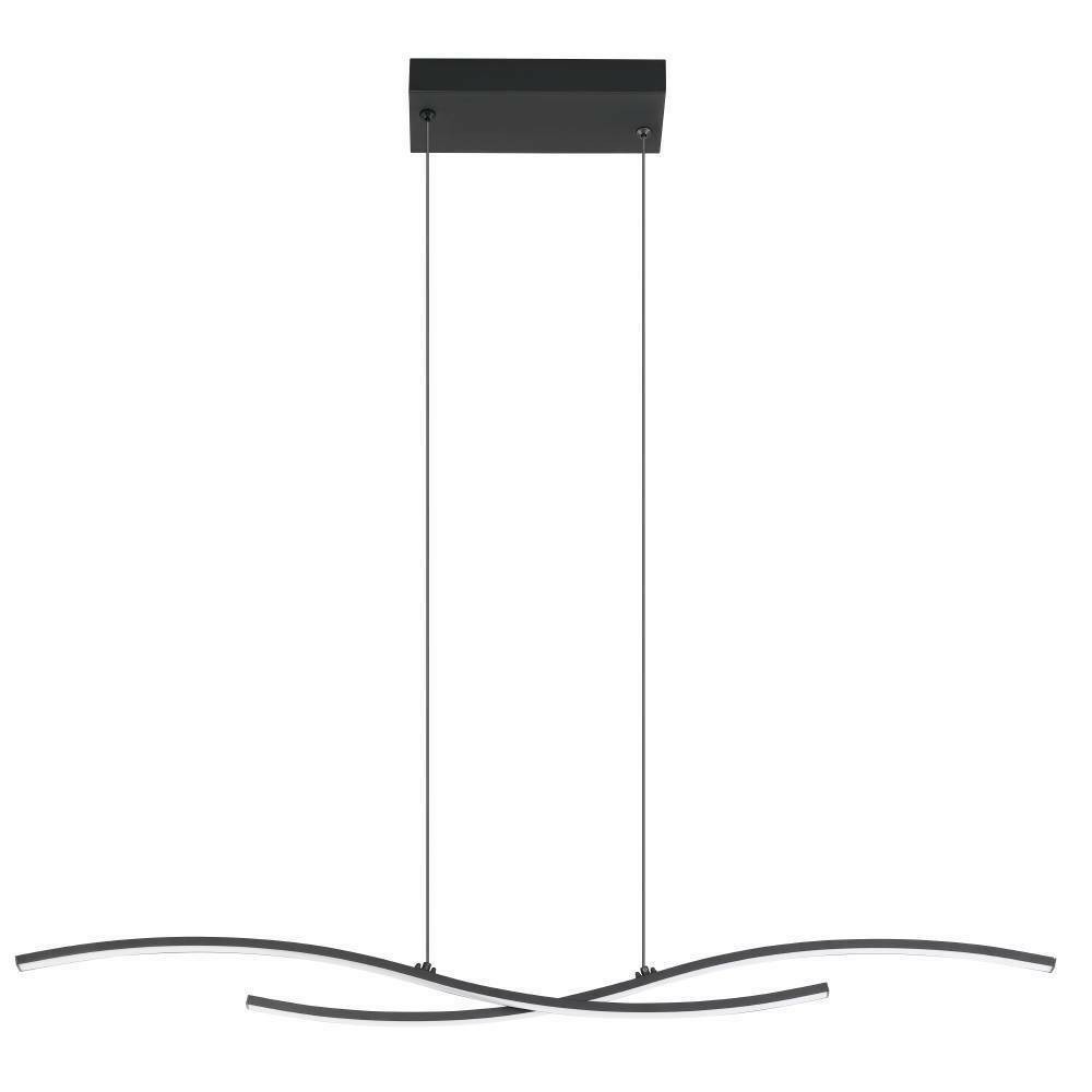 Eglo 31227 "ALBORAYA" 110 Cm Yüksekliğinde Çelik Siyah Sarkıt Avize