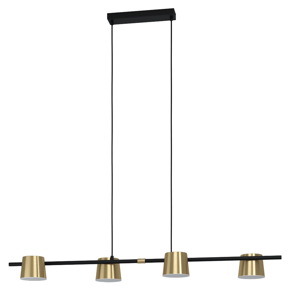 Eglo 39985 "ALTAMIRA" 150 Cm Yüksekliğinde Çelik Siyah, Pirinç Sarkıt Avize