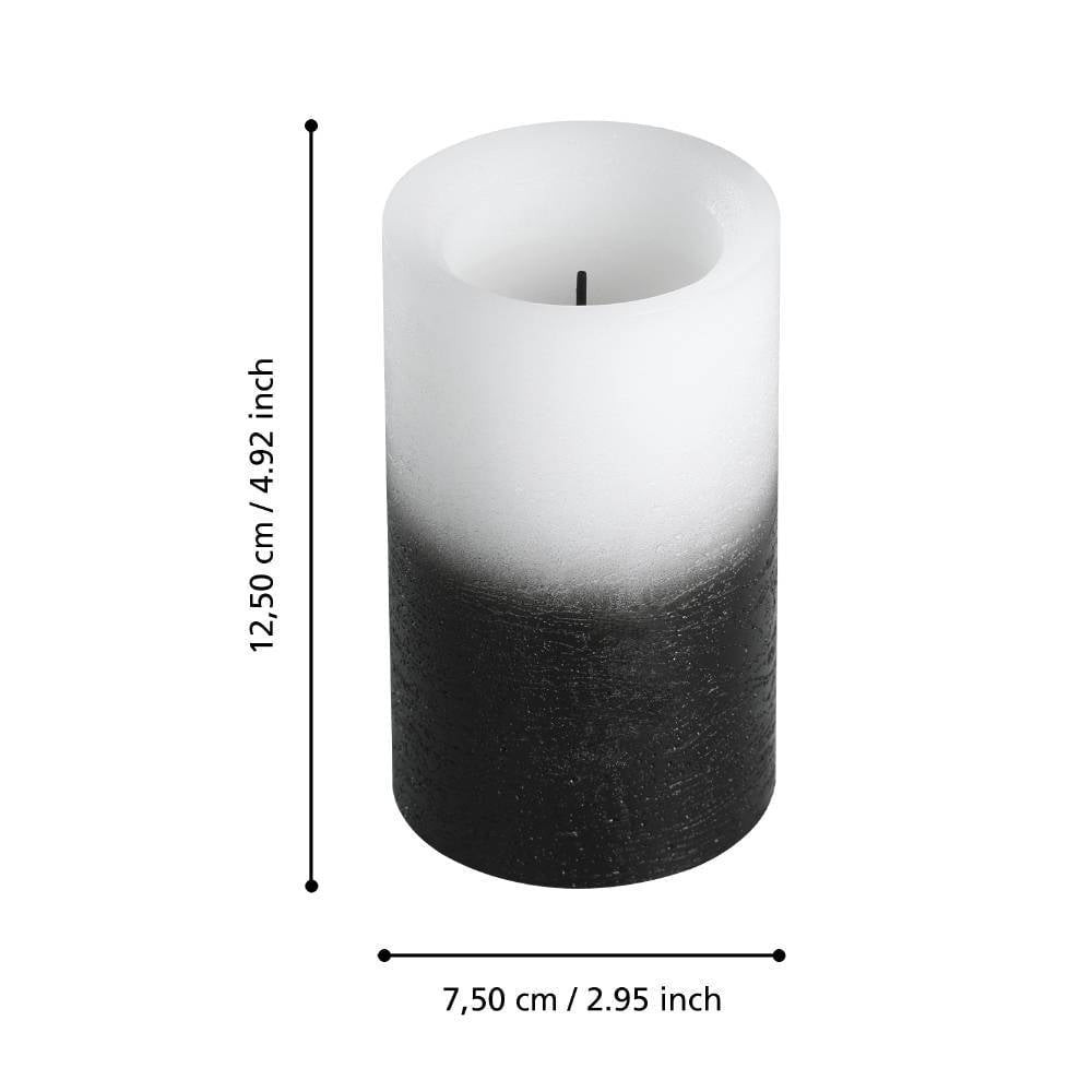 Eglo 422463 "AMBORIALA" 12,5 Cm Yüksekliğinde Led Mum Siyah Beyaz