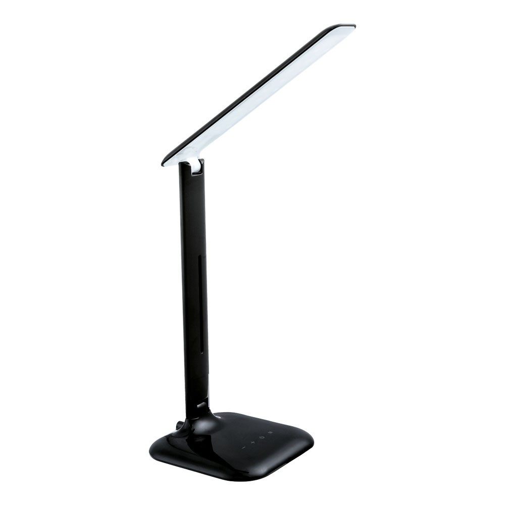 Eglo 93966 "CAUPO" 32 Cm Yüksekliğinde Dokunmatik Plastik, Çelik Masa Lambası
