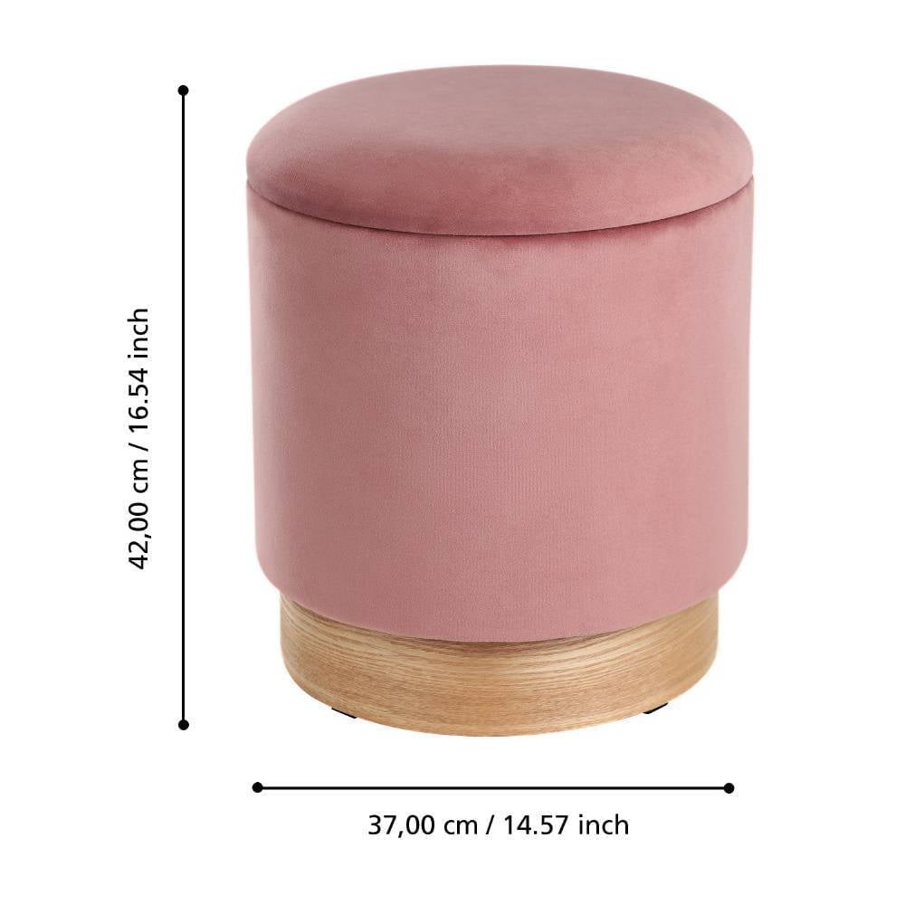 Eglo 424031 "MASHIKE" 42 Cm Yüksekliğinde 37 Cm Çapında Bembe Polyester Puf 2'Li Set