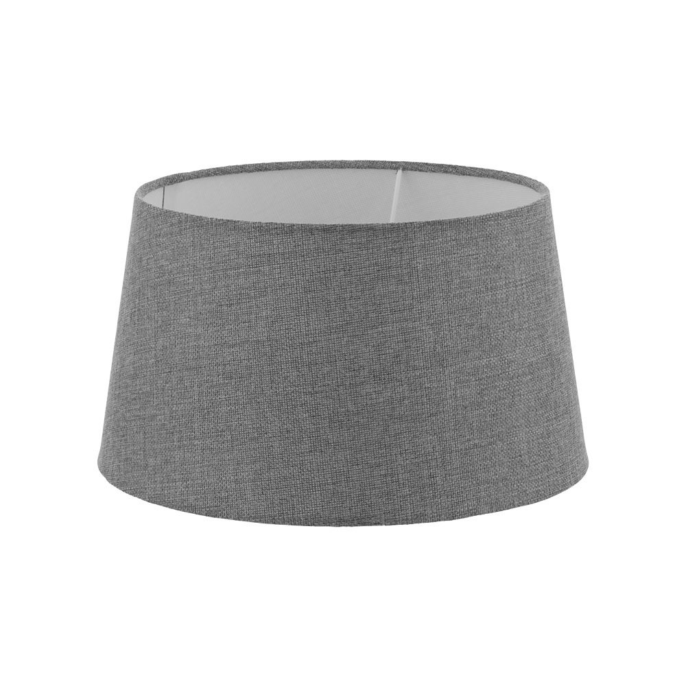 Eglo 49658 Tekstil Kumaş, Keten Gri E27 Abajur Ve Masa Lambası Şapkası