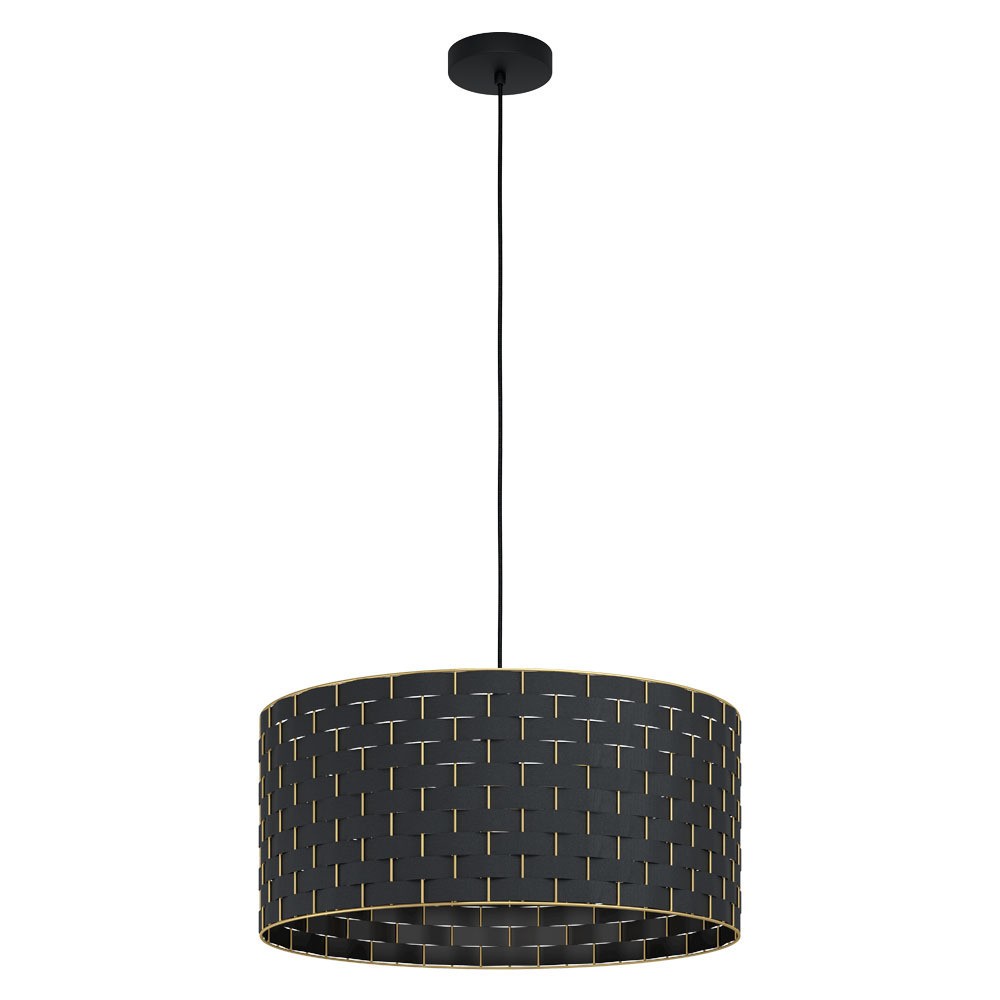 Eglo 99525 İç Mekan " Marasales " Siyah Renk Dökme Çelik Tekli Sarkıt Aydınlatması Ip20 E27 Max: 1X40W  Çap: 55 Cm