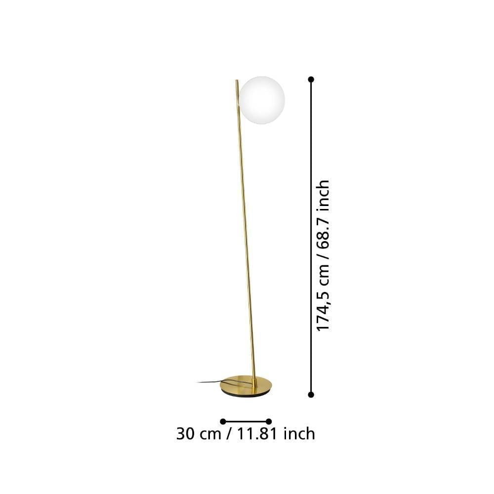 Eglo 900869 "RONDO 4" 174,5 Cm Yüksekliğinde Çelik Köşe Lambası Lambader