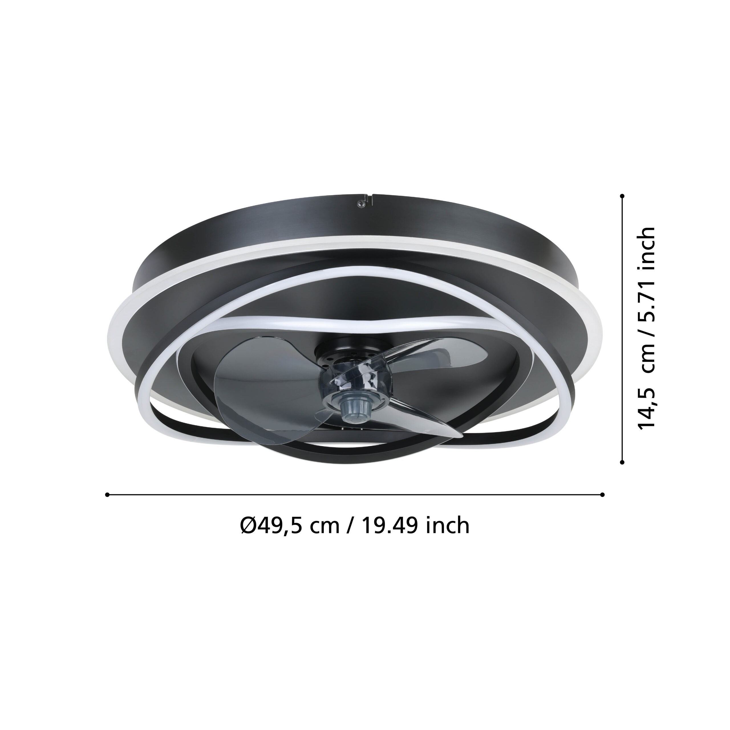 Eglo 35146 "NAMORI" 50 Cm Çapında Çelik Tavan Vantilatörü Ac Motor