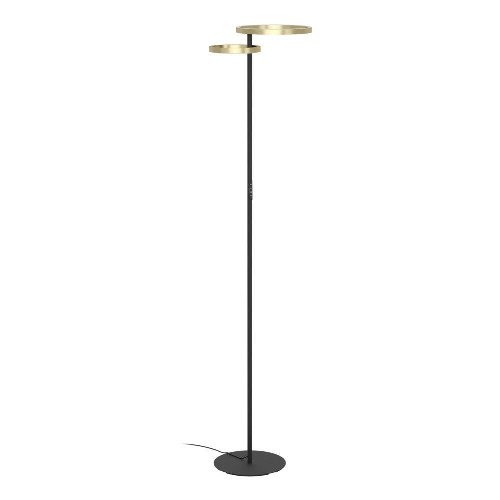 Eglo 901975 "CASTELPOTO 1" 180 Cm Yüksekliğinde Fırçalanmış Pirinç Çelik Dokunmatik Köşe Lambası Lambader