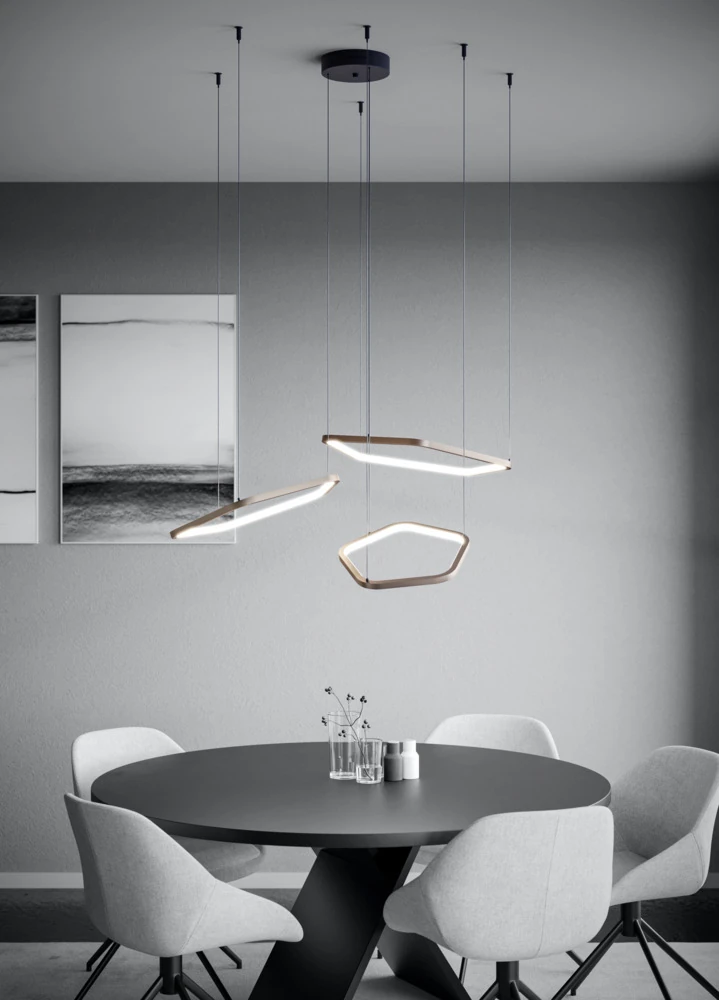 Eglo 390505 "ESTRELLA" 150 Cm Yüksekliğinde Alüminyum Çelik Sarkıt Avize