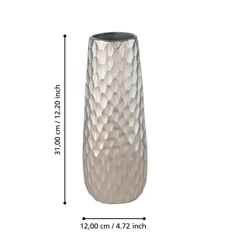 Eglo 421045 "NILGAUT" 31 Cm Yüksekliğinde Nikel Metal Vazo