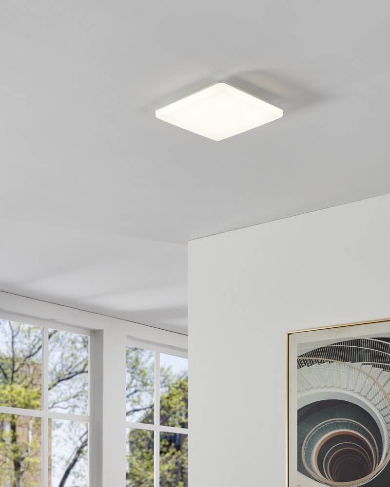 Eglo 901534 "CASTAGNETO" 31 Cm Uzunluğunda Beyaz Plastik Led Panel Ip54