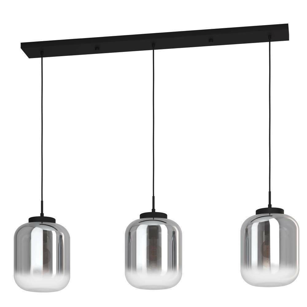 Eglo 390104 "BULCIAGO" 150 Cm Yüksekliğinde Çelik Siyah Sarkıt Avize