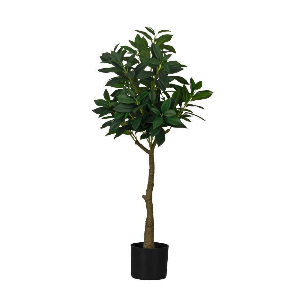 Eglo 428022 "YUBETSU" 100 Cm Yüksekliğinde Plastik Yeşil, Siyah Saksıda Yapay Çiçek