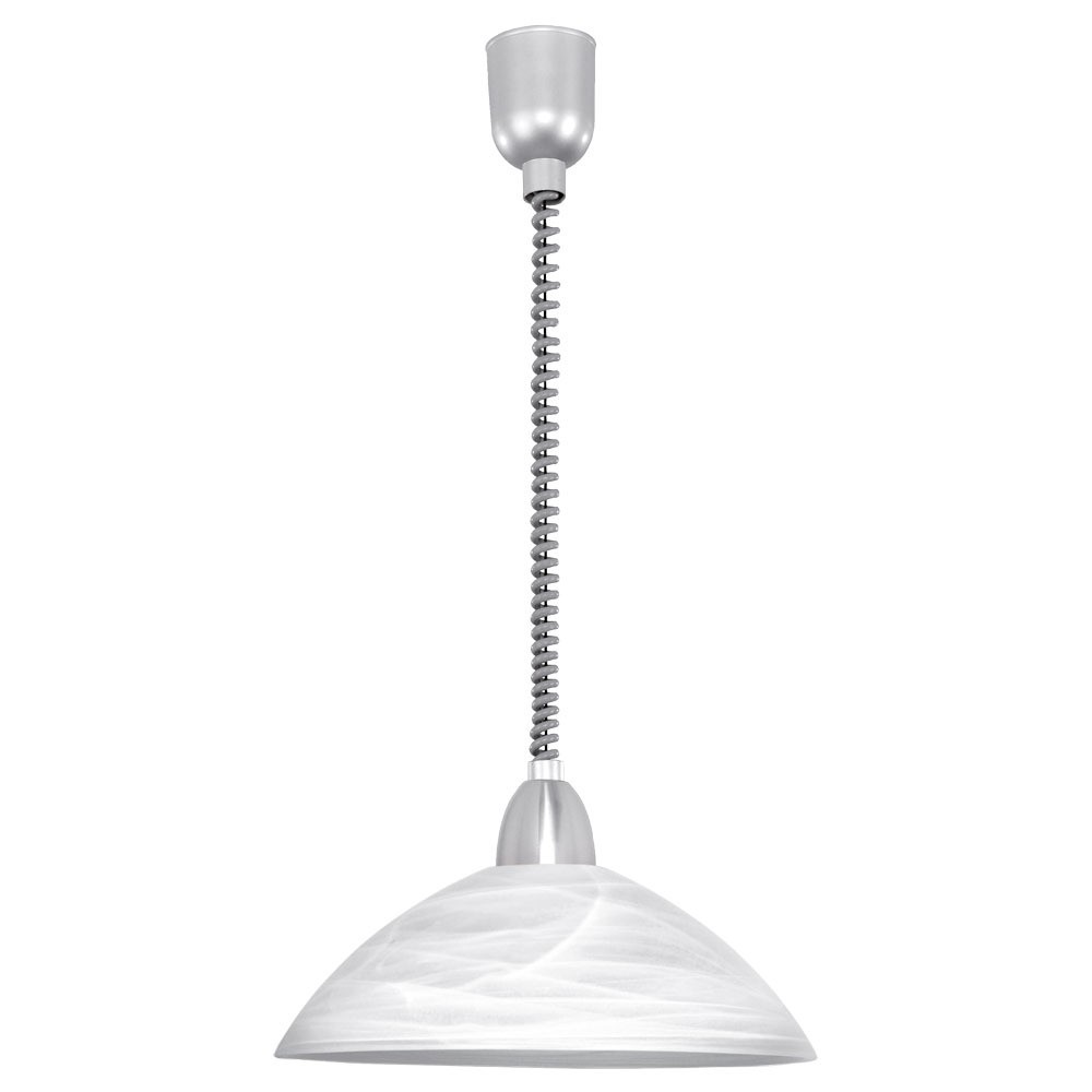 Eglo 87008 "LORD 2" 110 Cm Yüksekliğinde Plastik, Çelik Gri, Nikel Mat Sarkıt Avize