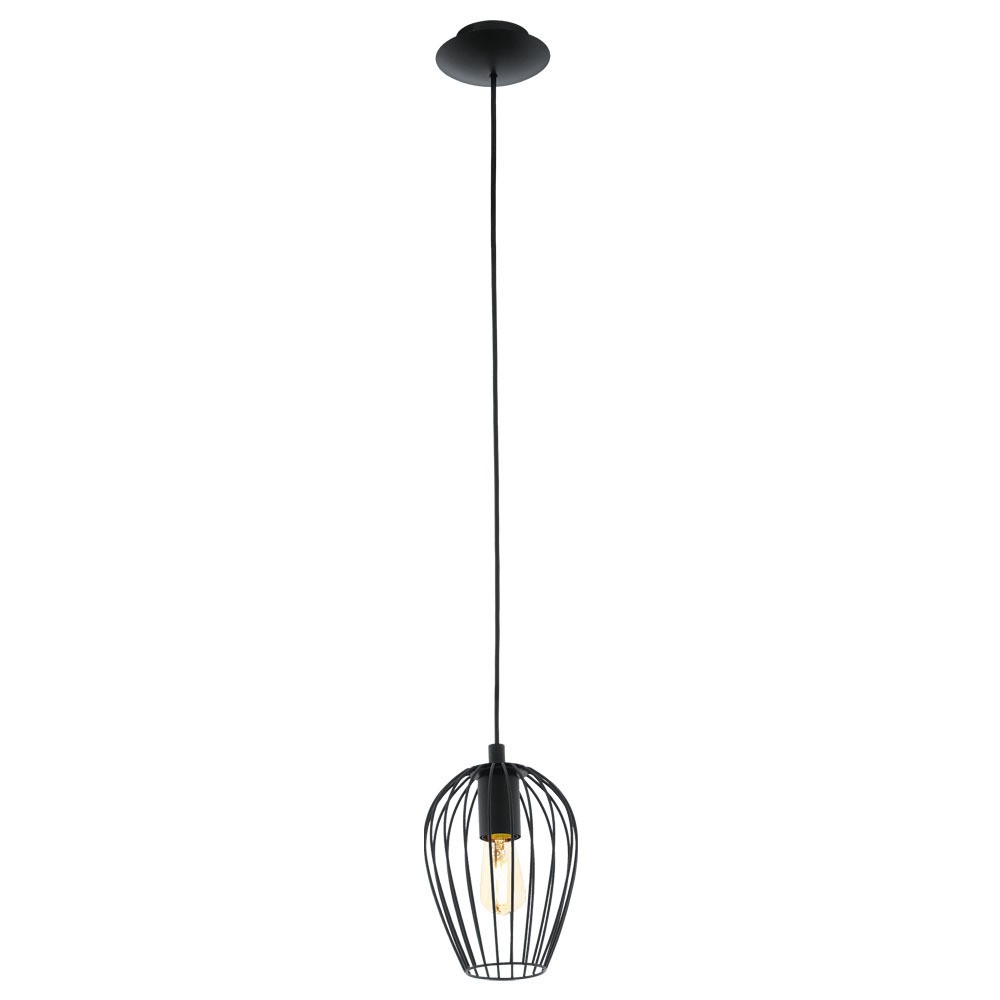 Eglo 49477 "NEWTOWN" 110 Cm Yüksekliğinde Çelik Siyah Sarkıt Avize