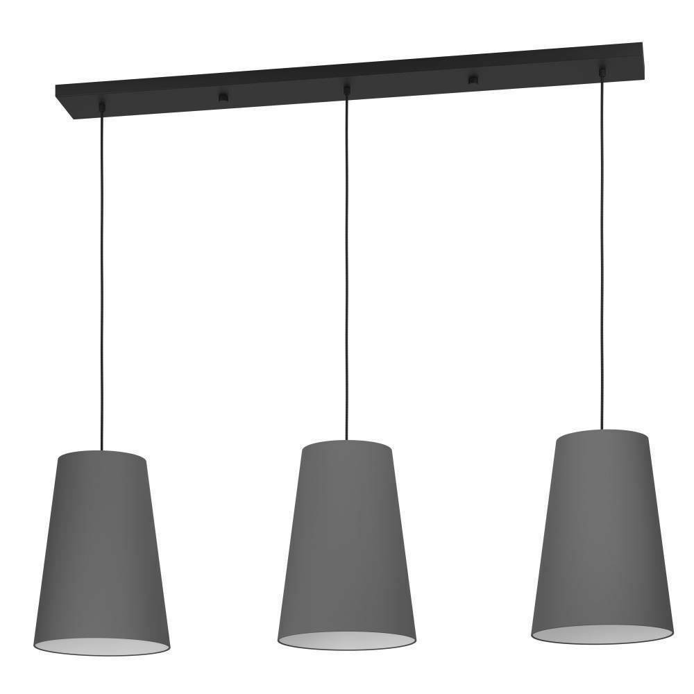 Eglo 390136 "PETROSA" 150 Cm Yüksekliğinde Çelik Siyah Sarkıt Avize