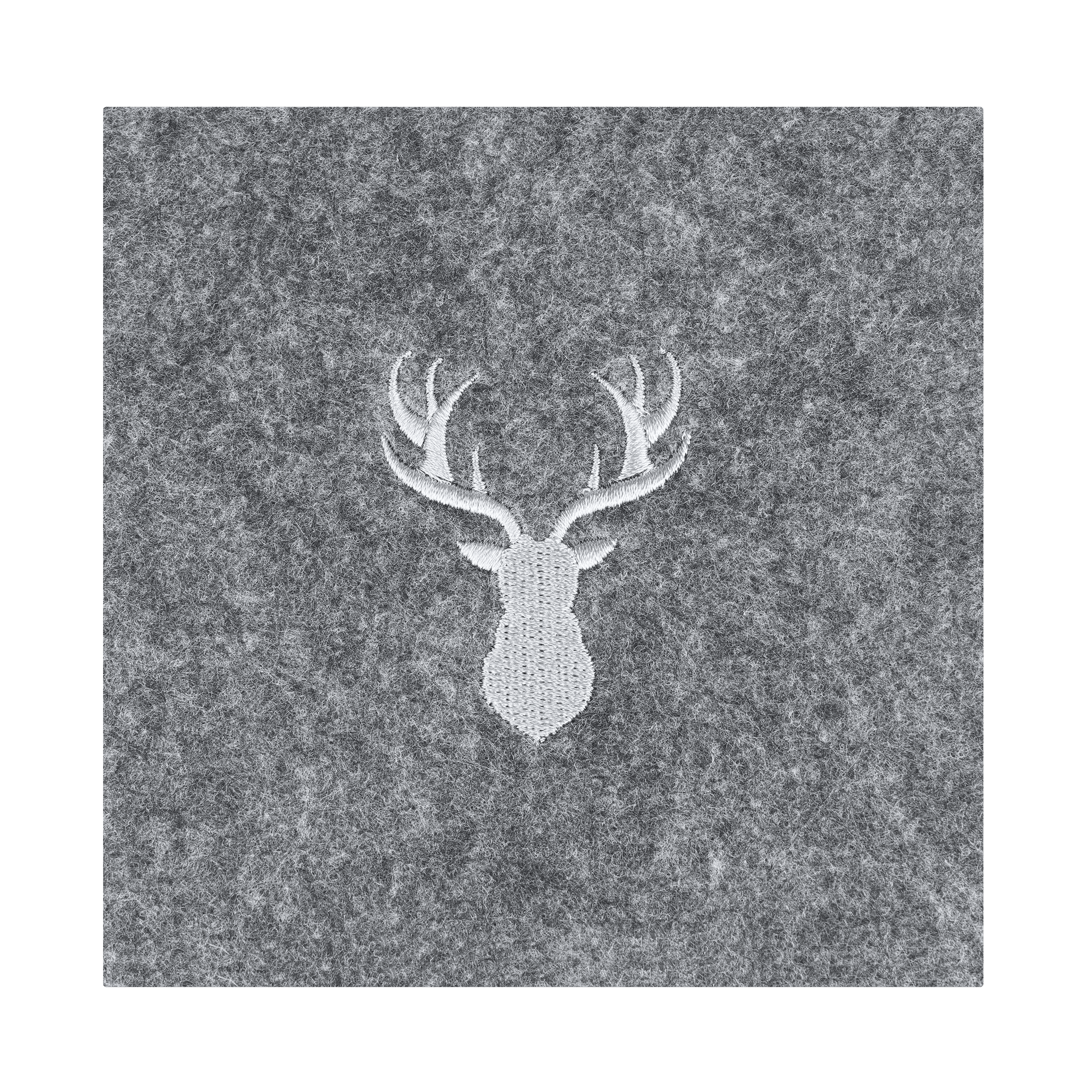 Eglo 420168 "ANDASIBE" 10X10Cm Polyester Gri Geyik Bardak Altlık