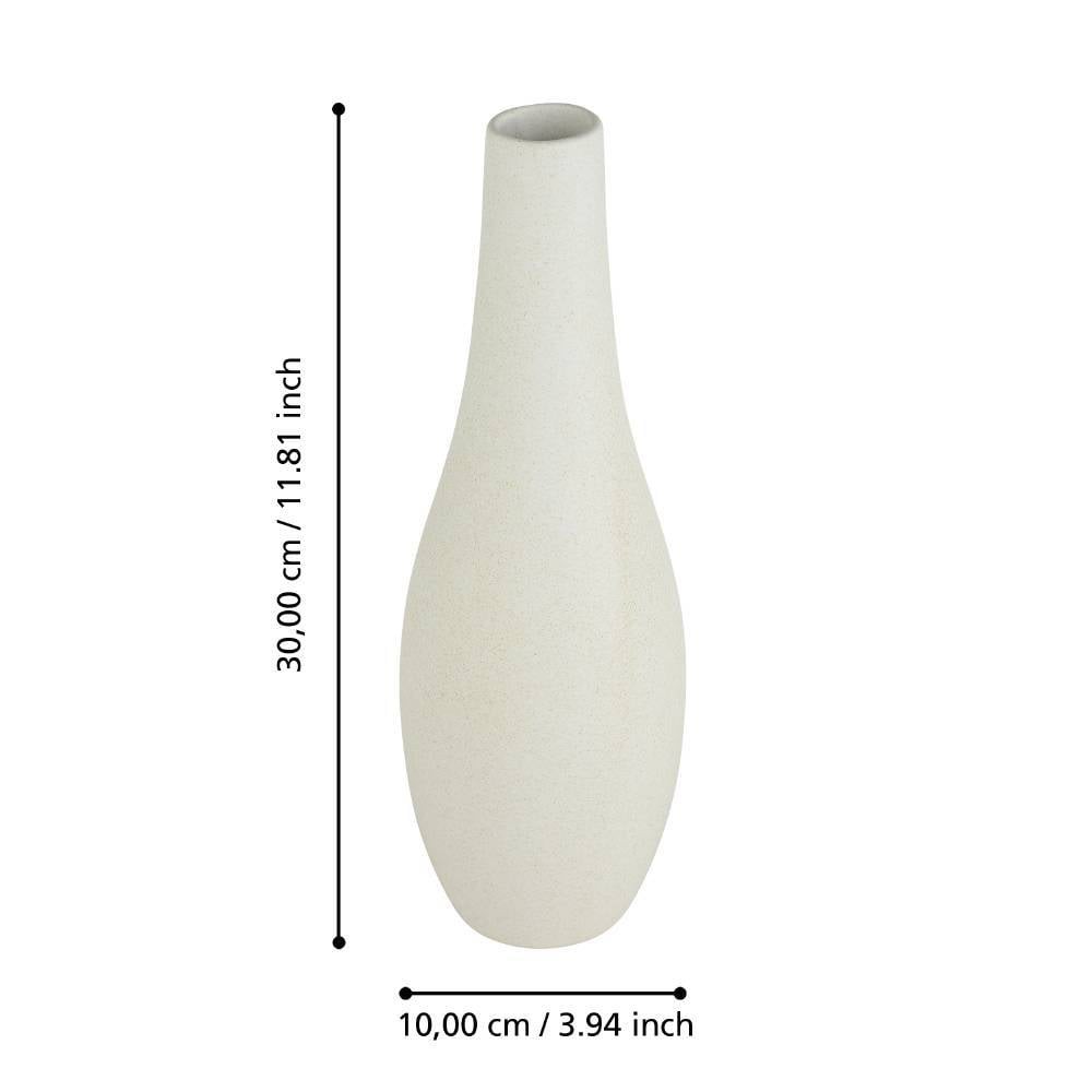Eglo 421256 "ANKARAMY" 30 Cm Yüksekliğinde Bej Seramik Vazo