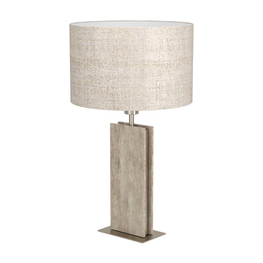 Eglo 390408 "BELESAR" 67 Cm Yüksekliğinde Çelik, Taş Masa Lambası
