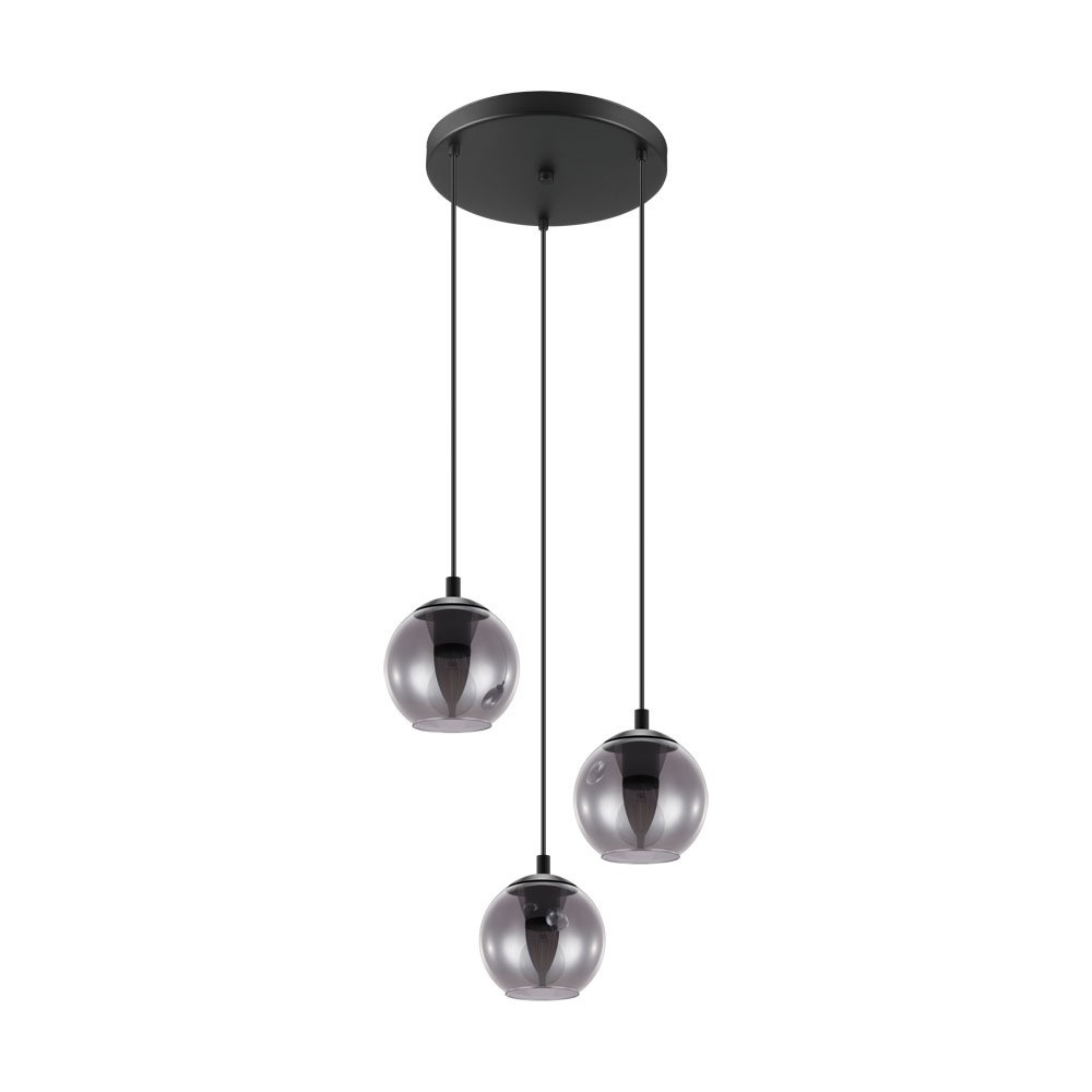Eglo 98653 "ARISCANI" 110 Cm Yüksekliğinde Çelik Siyah Sarkıt Avize