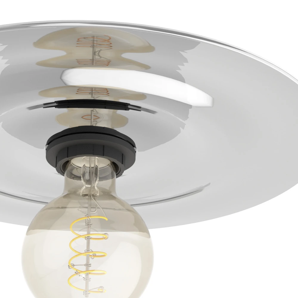 Eglo 44028 "LINTMILL" 30 Cm Çapında Siyah Çelik Tavan Armatürü