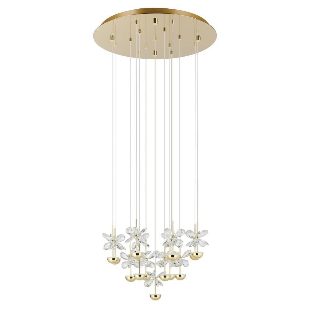 Eglo 390313 "PIANOPOLI 3" 50 Cm Çapında Çelik Pirinç Sarkıt Avize