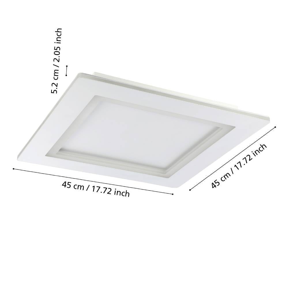 Eglo 900483 "PADROGIANO-Z" 45 Cm Uzunluğunda Çelik Beyaz Tavan Armatürü RGB
