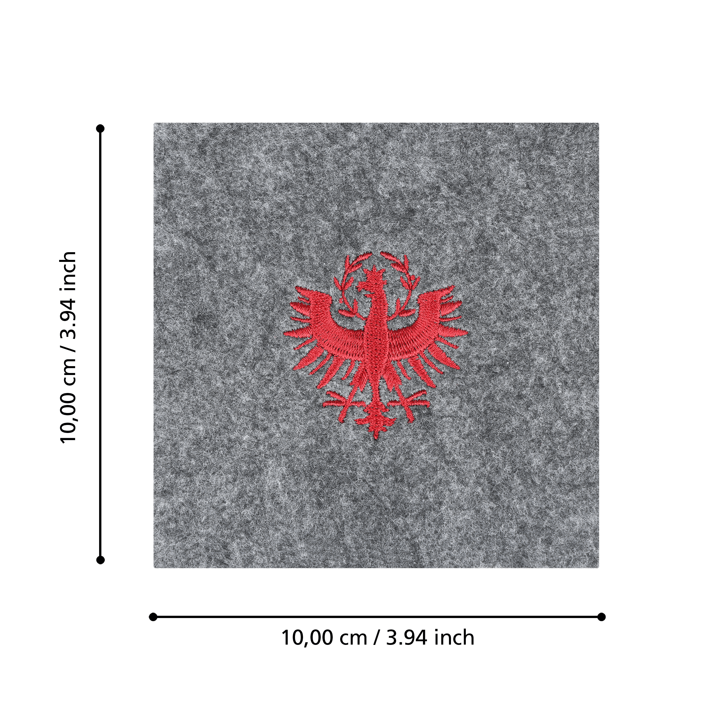 Eglo 420162 "ANDASIBE" 10X10Cm Polyester Gri Kartal Bardak Altlık