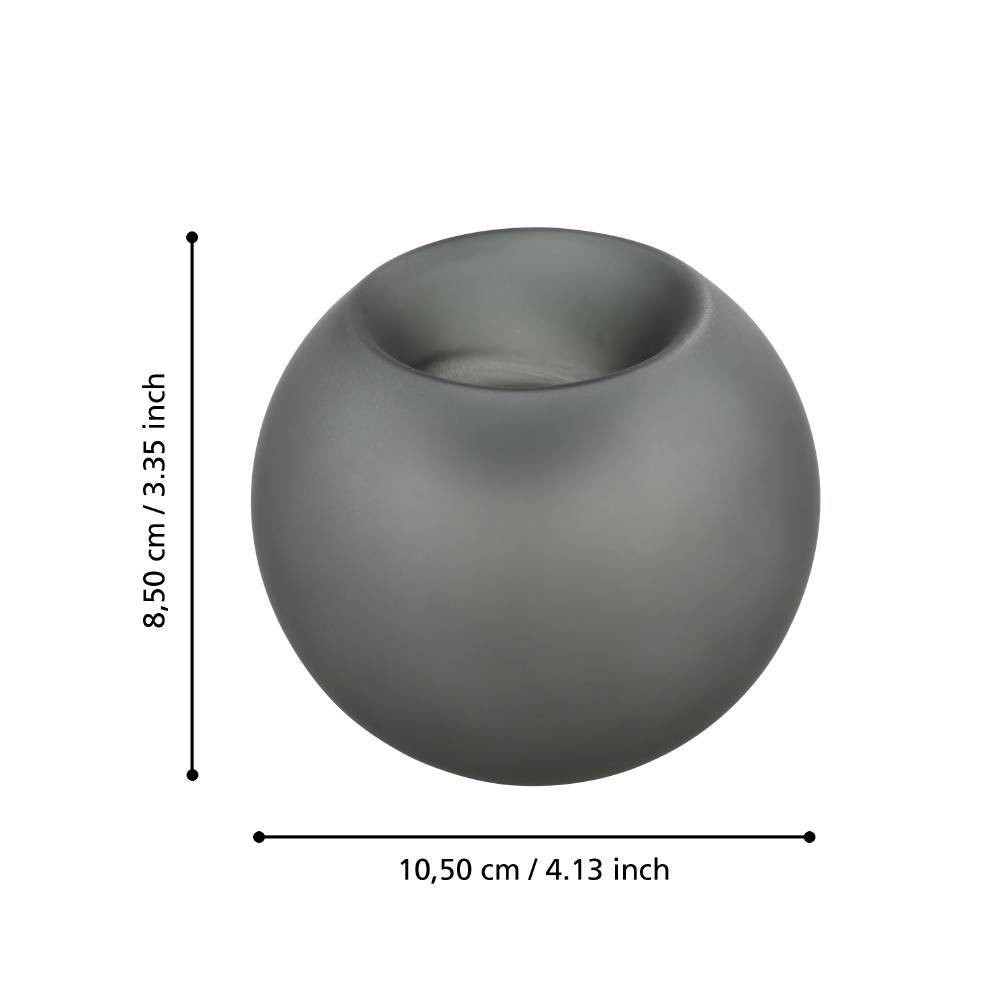 Eglo 422292 "BEZAMBY" 8,5 Cm Yüksekliğinde Siyah Dekoratif Mumluk