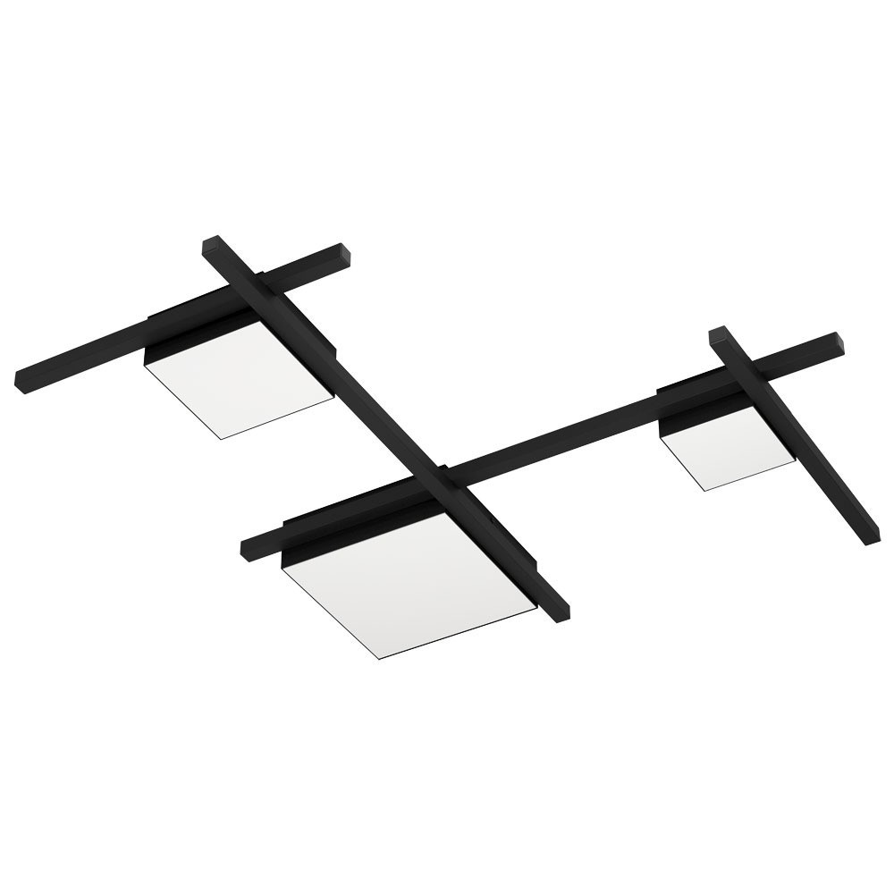 Eglo 39689 "VIAREGGIO" 81,5 Cm Uzunluğunda Çelik Siyah Tavan Armatürü