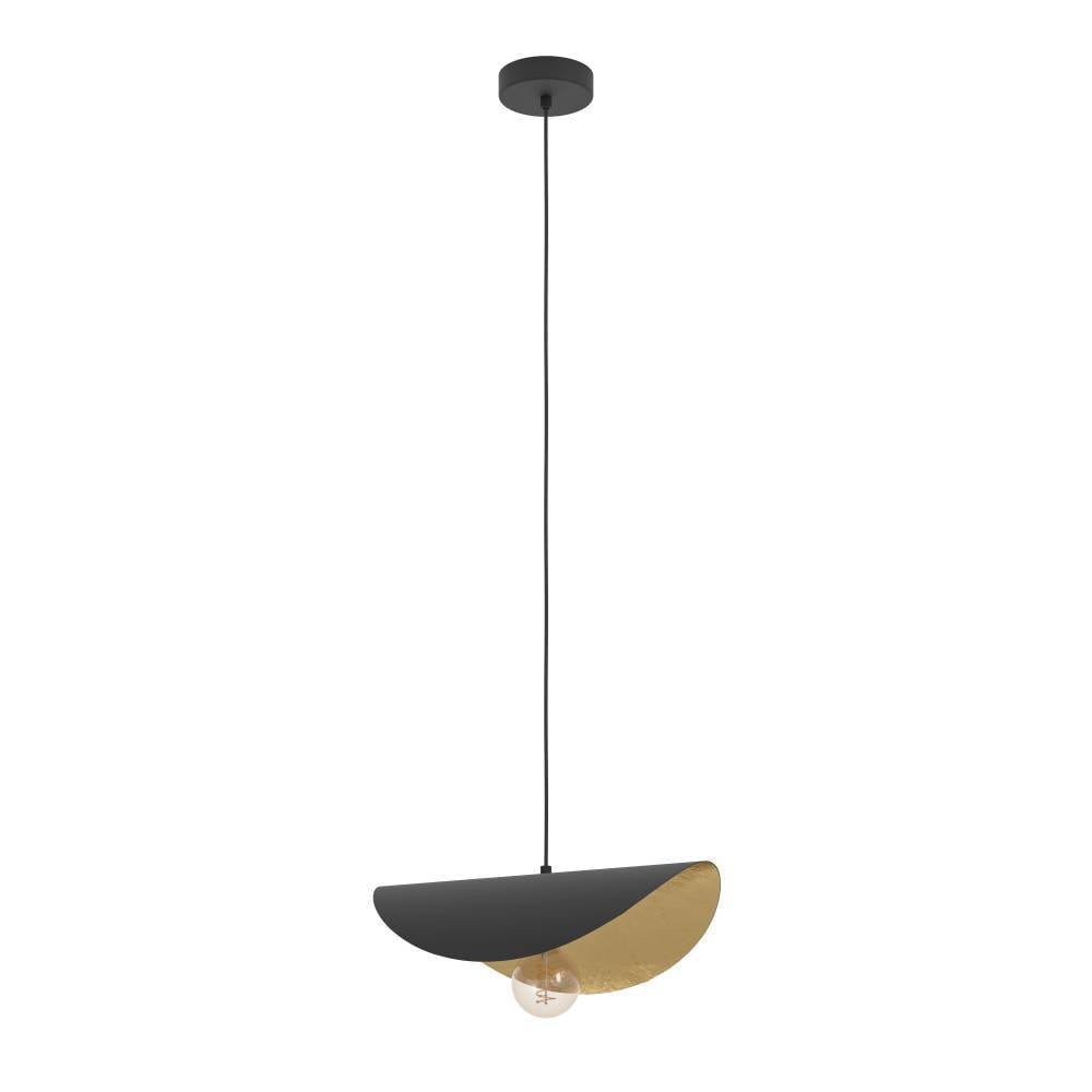 Eglo 390392 "SACEDA" 41Cm Çapında Çelik Siyah, Gold Sarkıt Avize