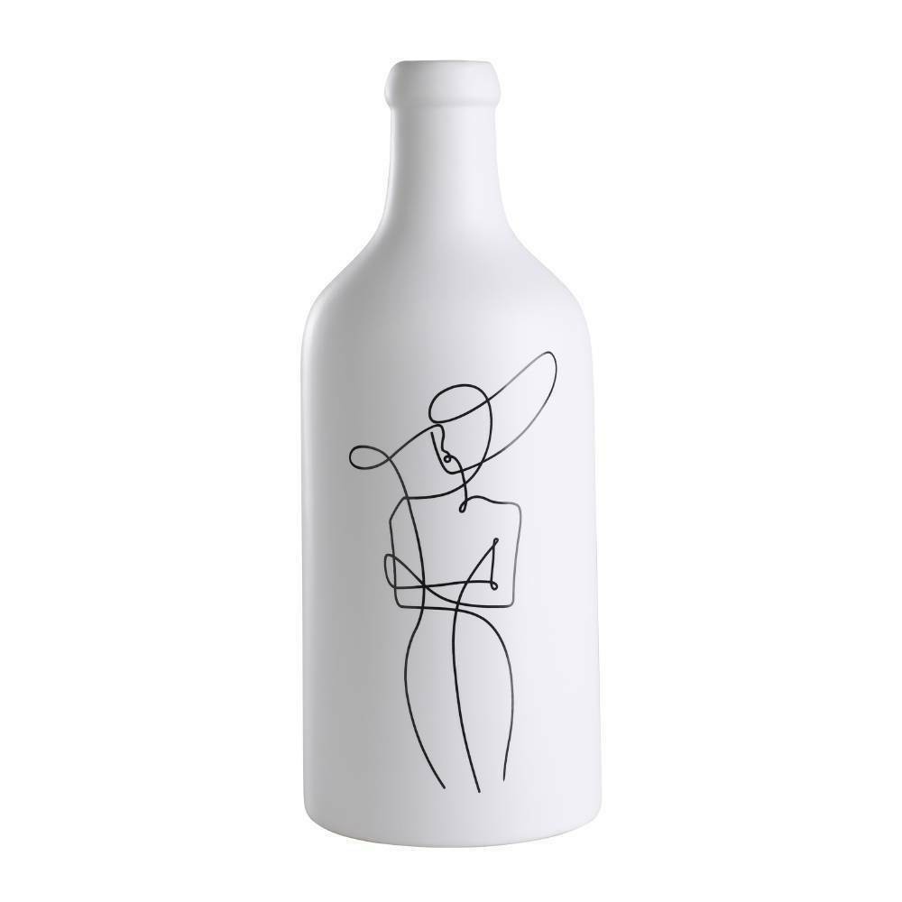 Eglo 421121 "KITAKATA" 30 Cm Yüksekliğinde Beyaz, Siyah Seramik Vazo