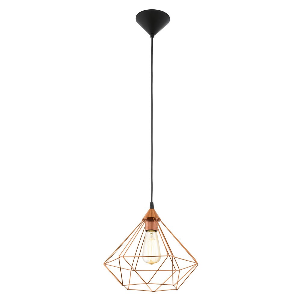 Eglo 94194 "TARBES" 32,5 Cm Çapında Plastik Siyah Sarkıt Avize