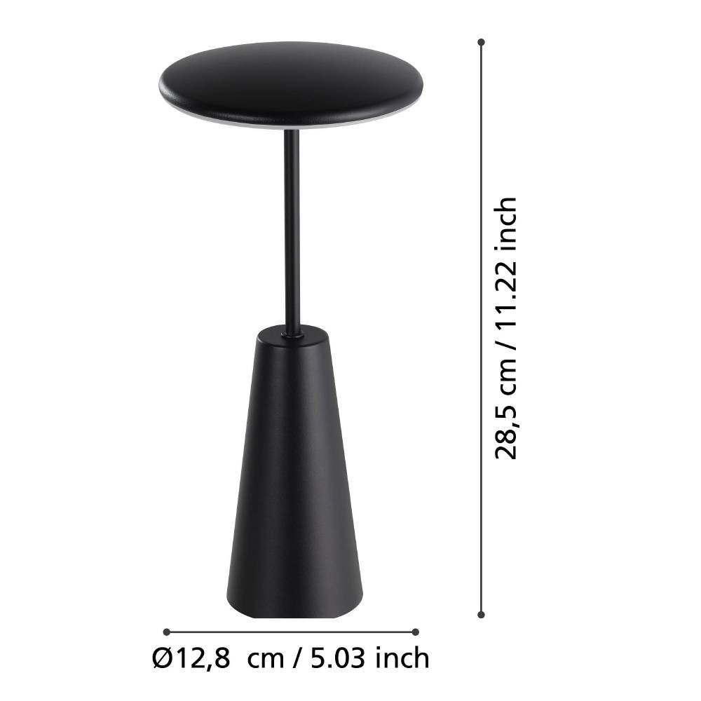 Eglo 900925 "PICCOLA" 28 Cm Yüksekliğinde Dokunmatik Usb Girişli Çelik Dış Mekan Bahçe Aydınlatması Masa Lambası Ip54