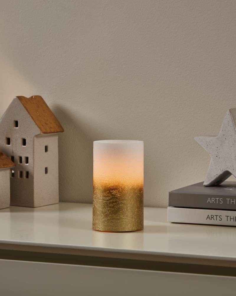 Eglo 422462 "AMBORIALA" 12,5 Cm Yüksekliğinde Led Mum Beyaz Gold