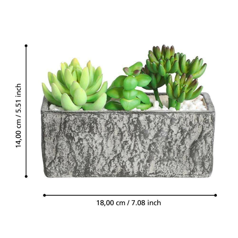 Eglo 428009 "CHITOSE" 14,5 Cm Yüksekliğinde 17,8Cm Uzunluğunda Saksıda Yapay Çiçek