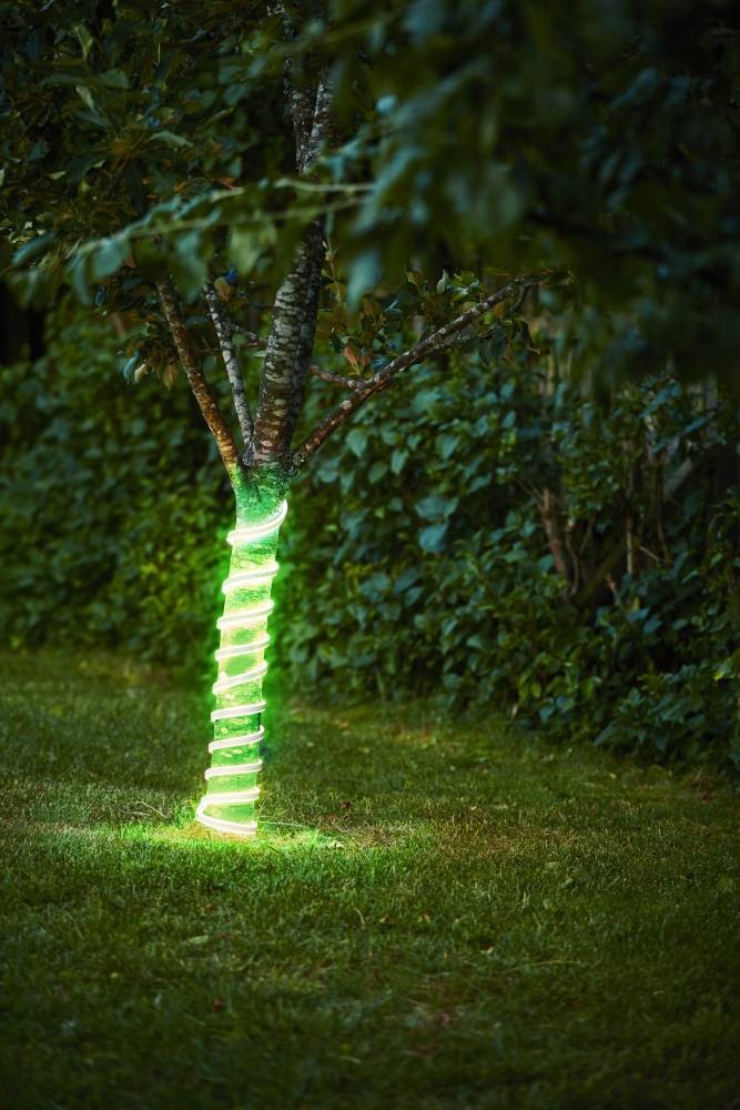 Eglo 900222 "FLATNEONLED" 500 Cm Uzunluğunda Dış Mekan Bahçe Aydınlatması Ağaç Yeşil Led Şerit Ip44