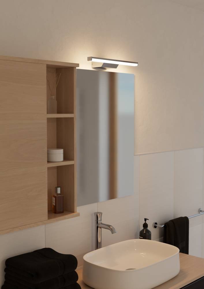 Eglo 901288 "REGELLO-Z" Plastik, Alüminyum Krom, Gümüş Ayna Ve Tablo Üzeri Aydınlatması Ip44 RGB