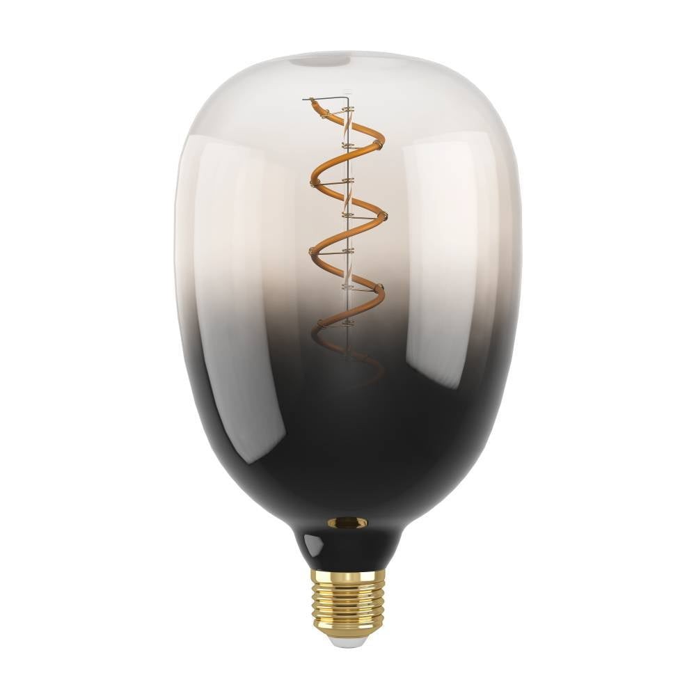 Eglo 110227 E27-Led-T120 Ampul 1X4W Siyah-Gri-Şeffaf 1800K Dim Edilebilir