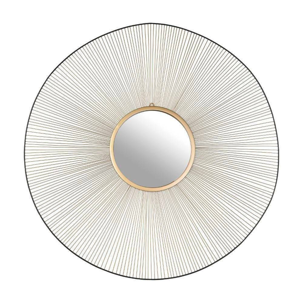 Eglo 425033 "ESASHI" 75,5 Cm Çapında Dekoratif Siyah Gold Çelik Ayna