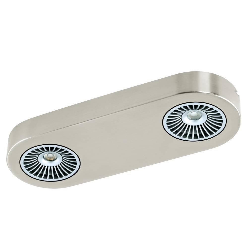 Eglo 94181 "MONTALE" 2X5,4W Çelik, Alüminyum Nikel Mat, Siyah Sıva Üstü Spot