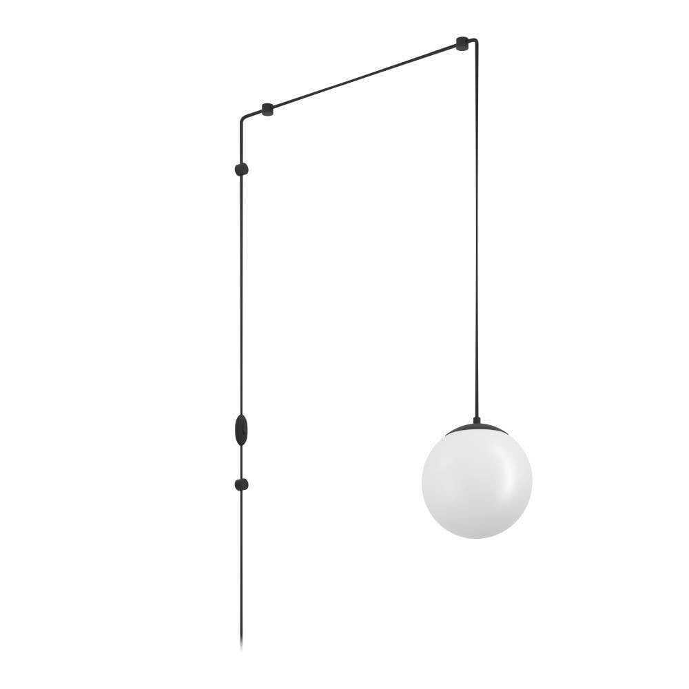 Eglo 900977 "RONDO 3" 142 Cm Yüksekliğinde Çelik, Plastik Siyah Sarkıt Avize