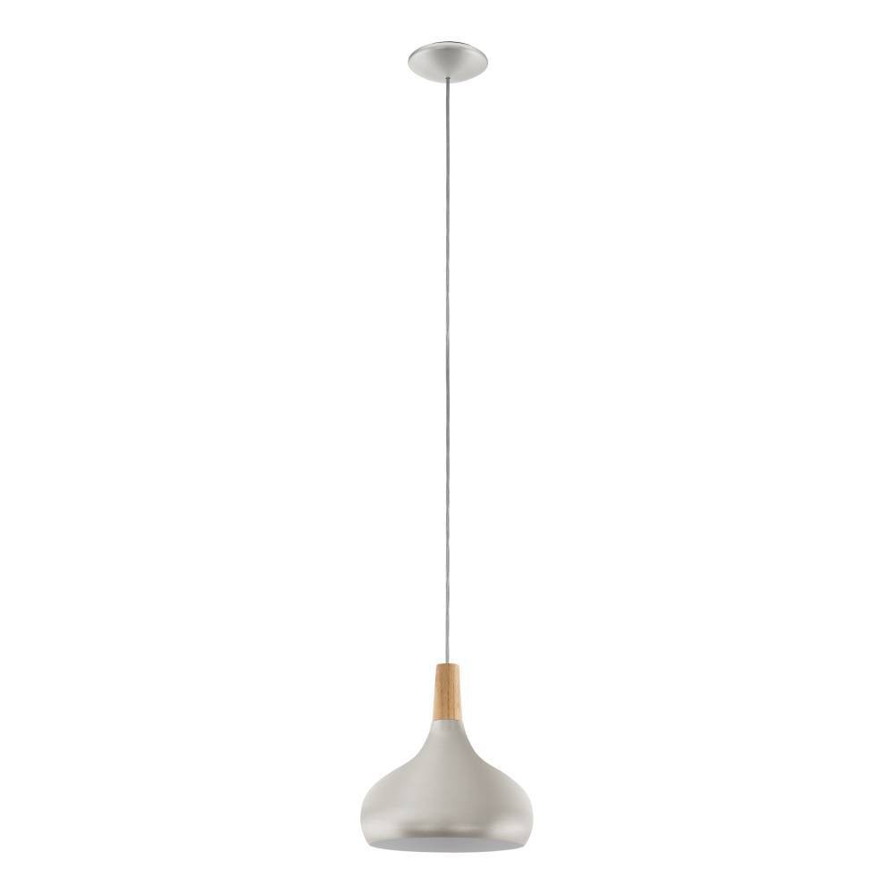 Eglo 901181 "SABINAR" 28 Cm Çapında Çelik Fırçalanmış Gümüş Sarkıt Avize
