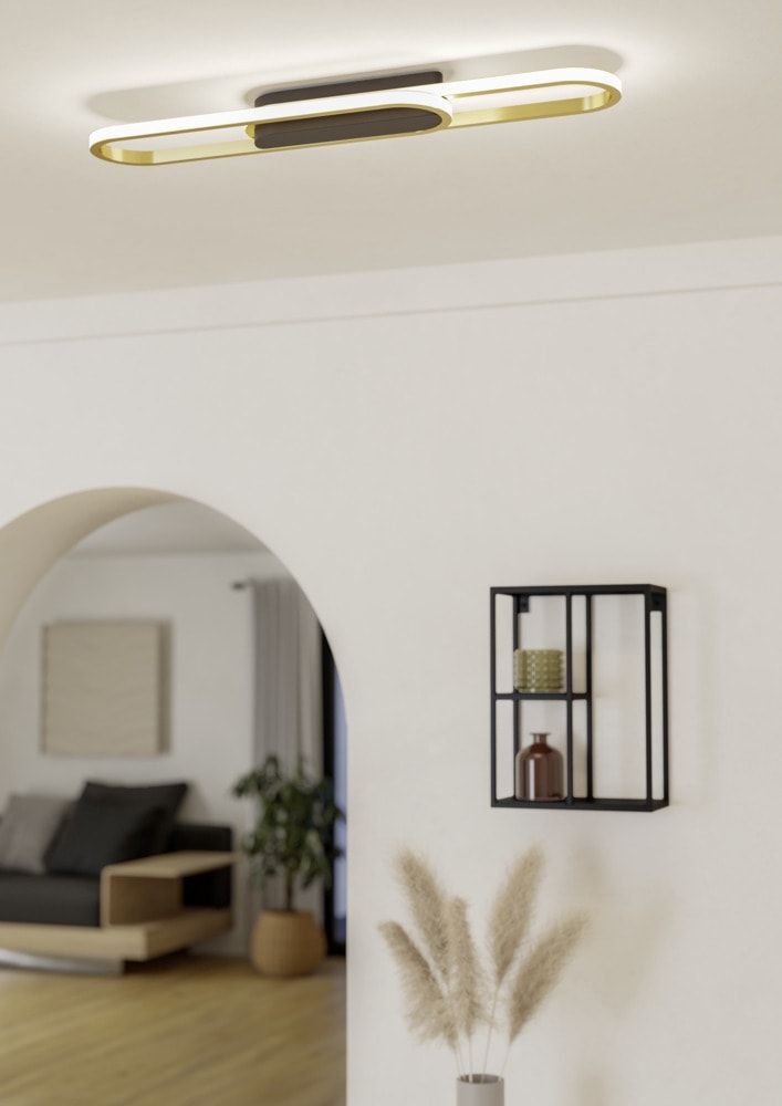 Eglo 902159 "CONIVARENA" 69 Cm Uzunluğunda Siyah Çelik Alüminyum Tavan Armatürü