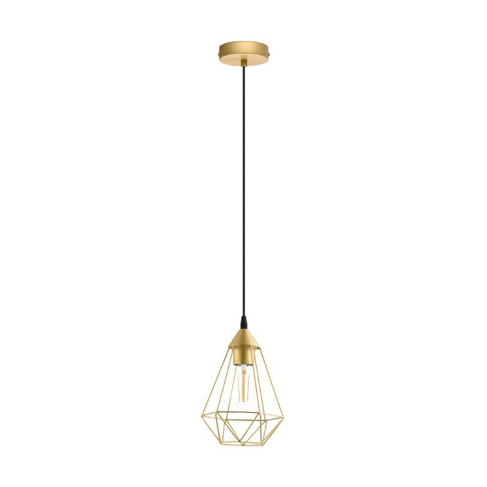 Eglo 79259 "BYRON" 130 Cm Yüksekliğinde Çelik Fırçalanmış Pirinç Sarkıt Avize